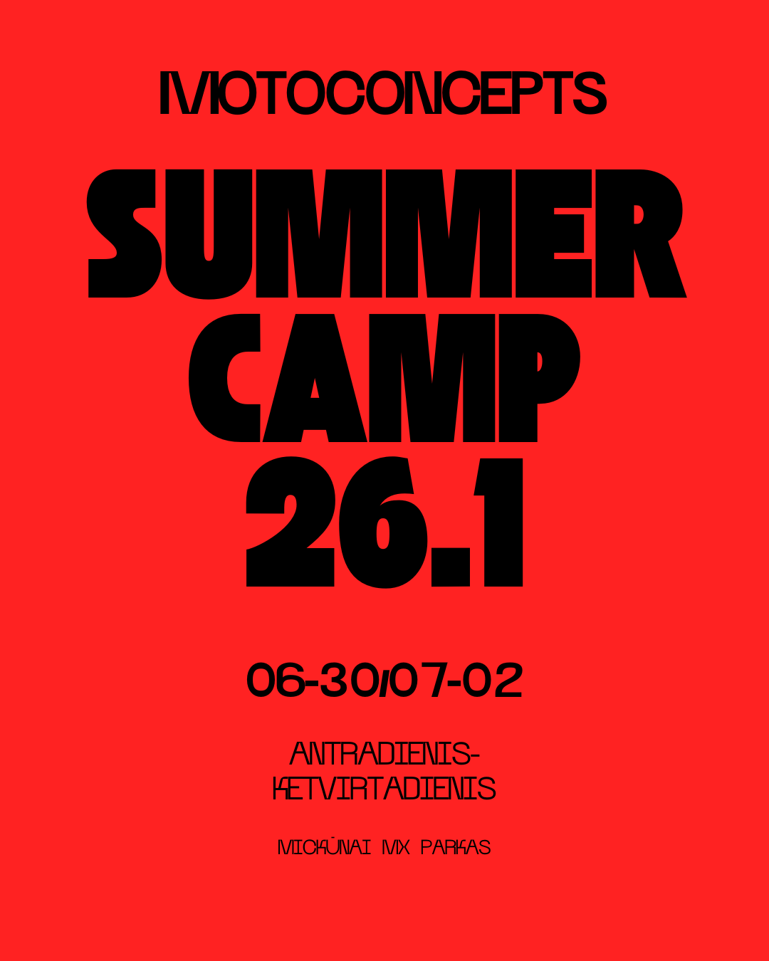 Summer camp 26.1 bilietas