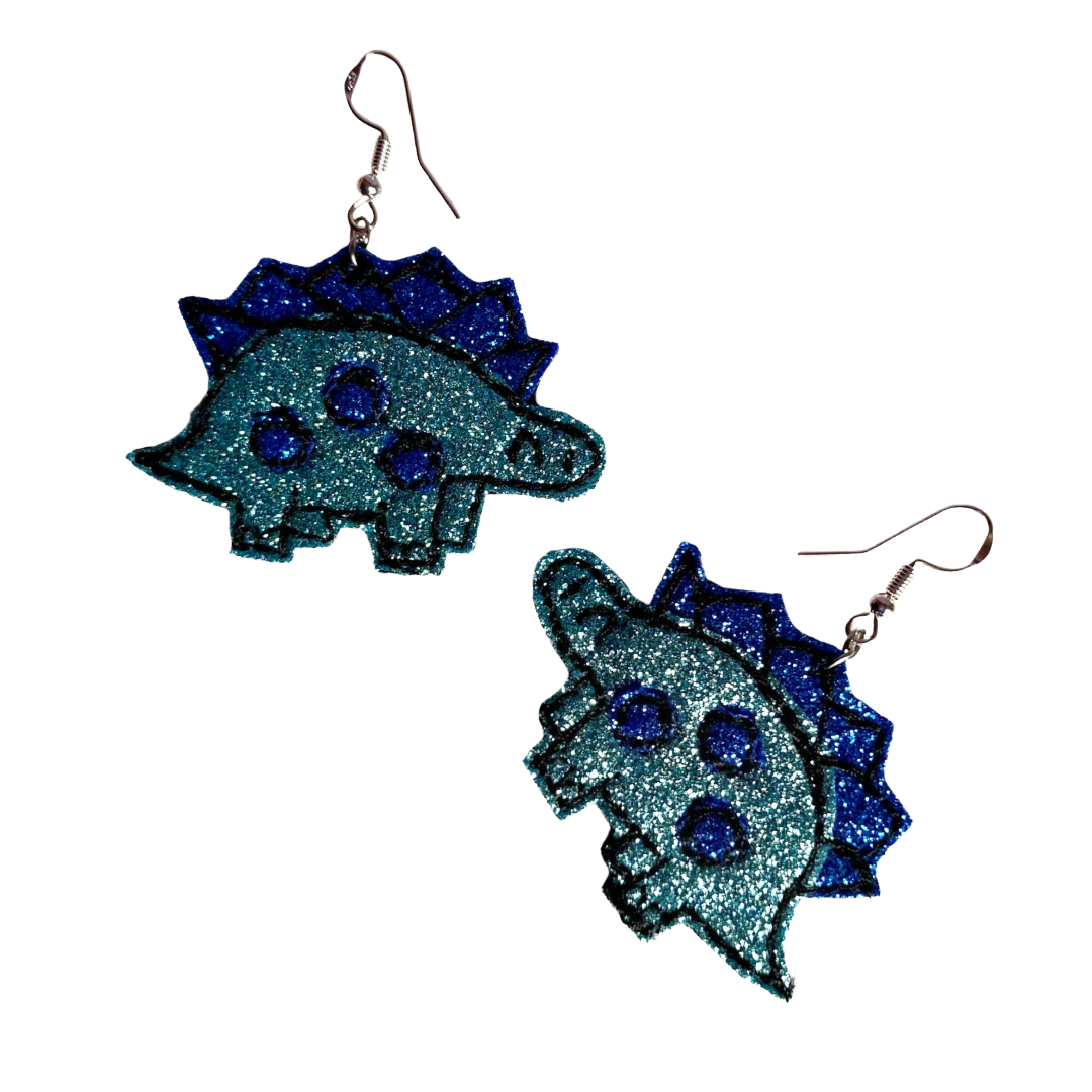 Stegosaurus  dinosaur earrings