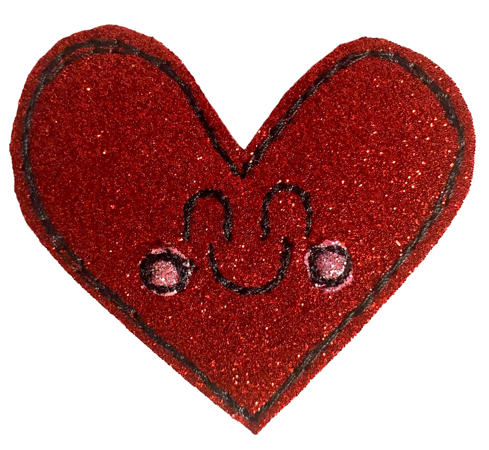 Happy heart brooch