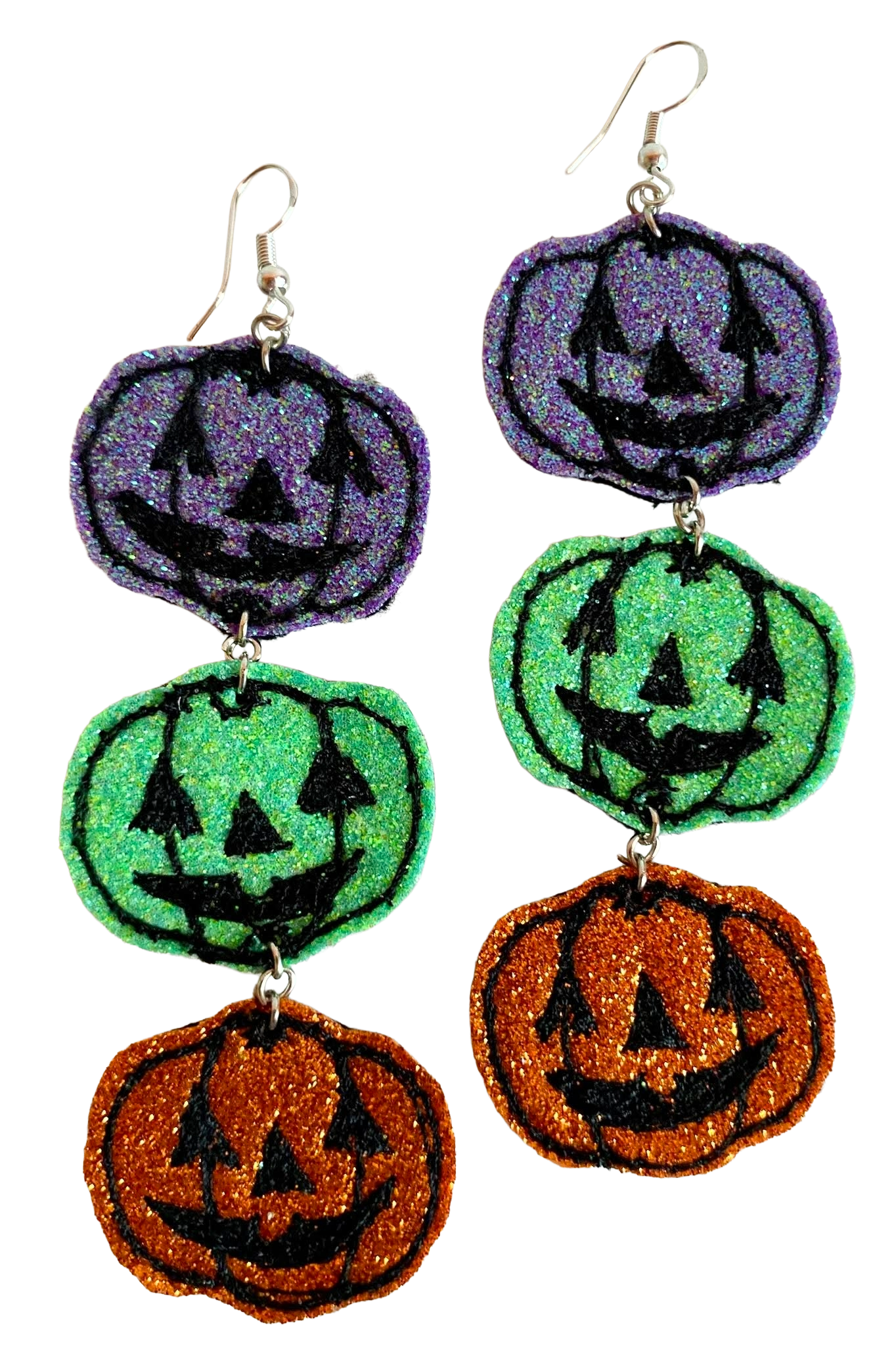 HALLOWEEN-Trio Jack 'o' Lantern earrings