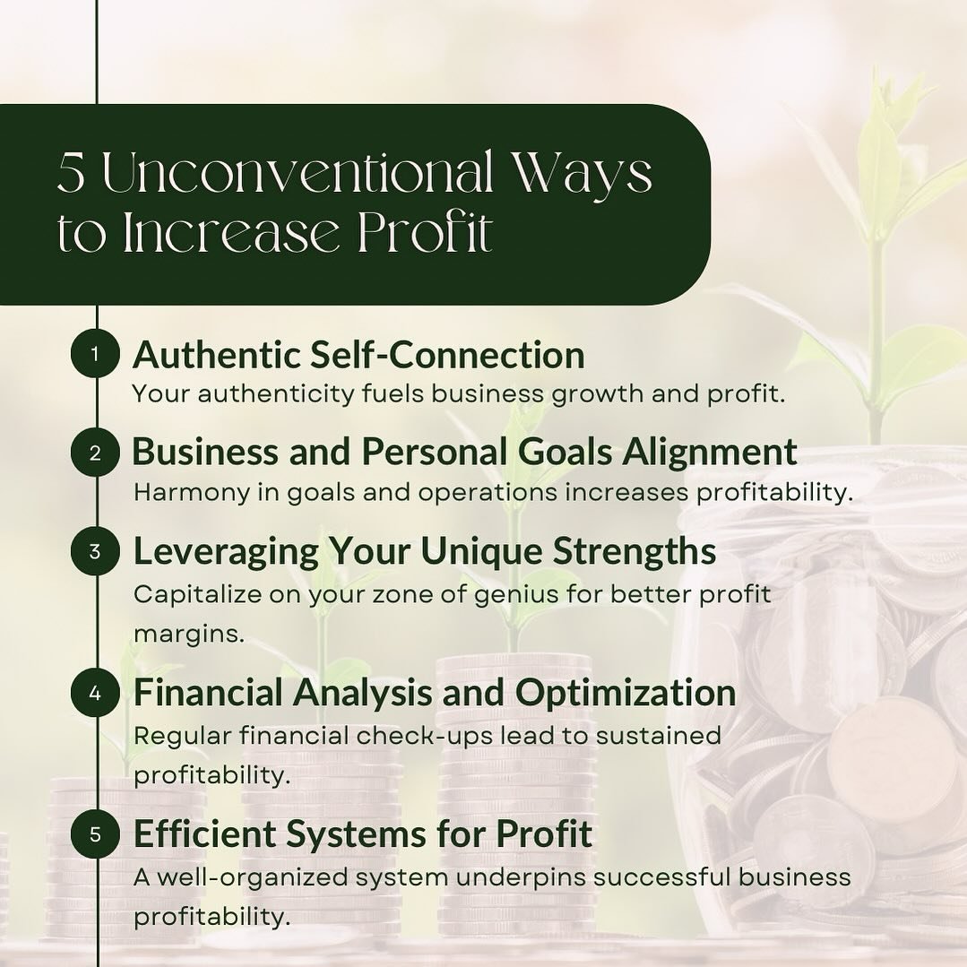 1. Authentic Self-Connection: Your authenticity fuels business growth and profit. 💡

2. Business and Personal Goals Alignment: Harmony in goals and operations increases profitability. 🎯

3. Leveraging Your Unique Strengths: Capitalize on your zone 