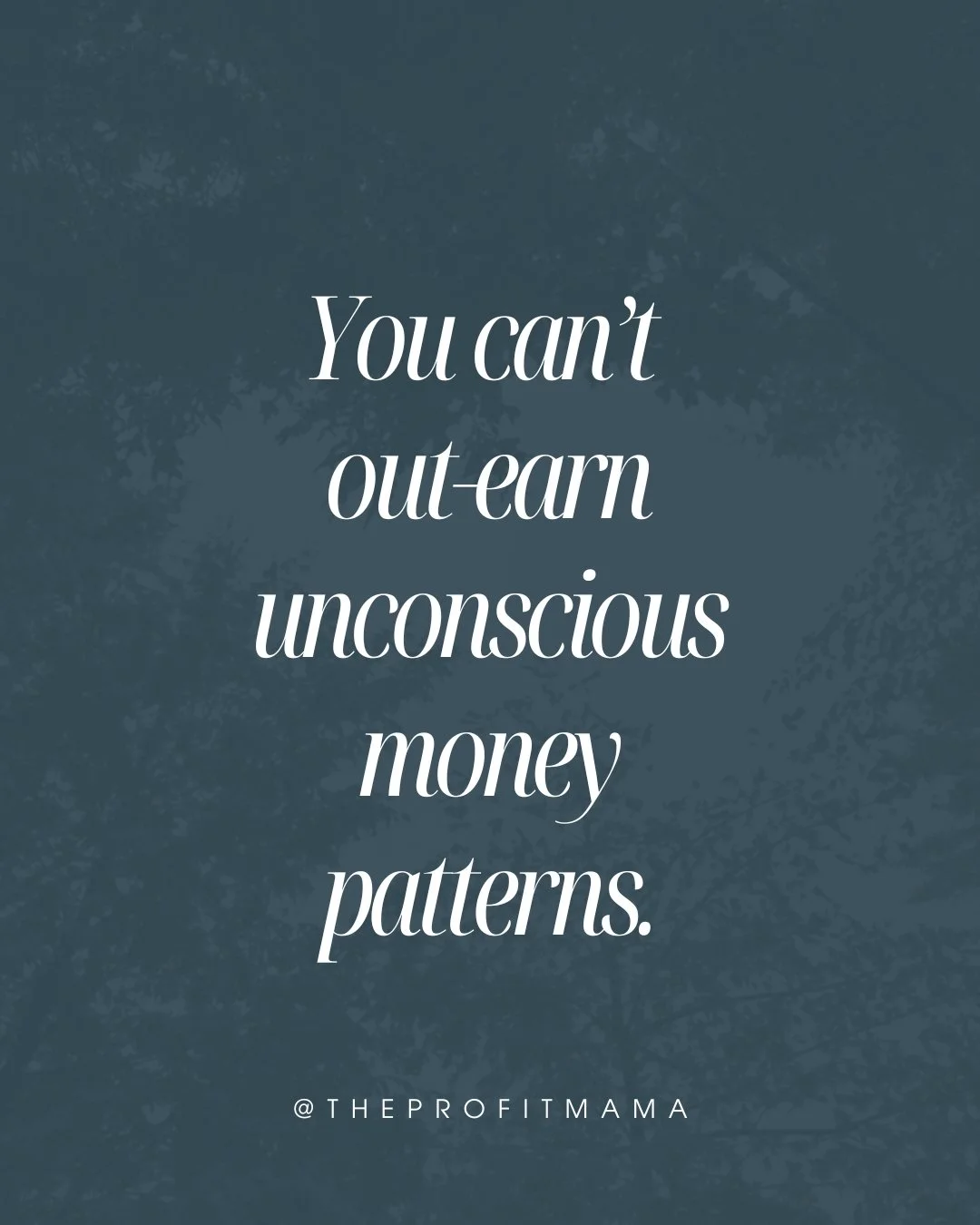 More income doesn't fix the root.
Your patterns come with you - until you choose to shift them.

You don&rsquo;t need more hustle.
You need more awareness.

Raise your self-awareness, not just your rates.
That's where the real magic begins.

If you'v