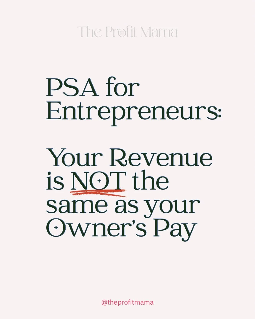 Many entrepreneurs assume more revenue will automatically mean more income.

But revenue and owner pay are NOT the same thing.

Without clarity around profit, expenses, and cash flow, sales alone rarely solve the problem.&hellip;

Does this sound fam