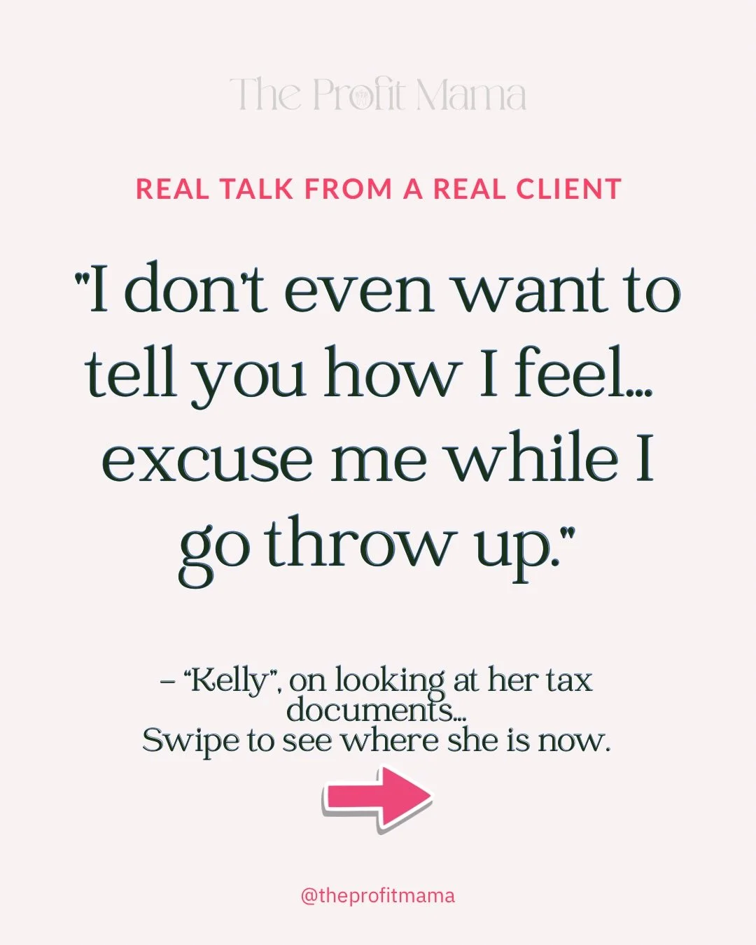 &ldquo;Excuse me while I go throw up.&rdquo; 🤢 

That&rsquo;s what my client - lets call her Kelly - said when I asked how she felt about her taxes.

Not dramatic. Not exaggerating. 

That&rsquo;s what tax season actually felt like in her body.

Kel