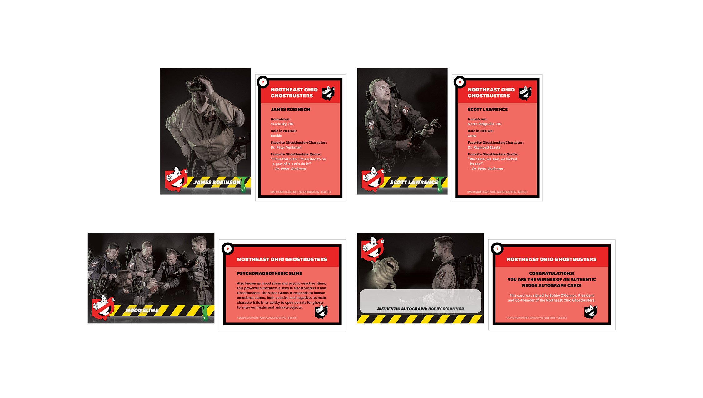 Northeast Ohio Ghostbusters Trading Cards