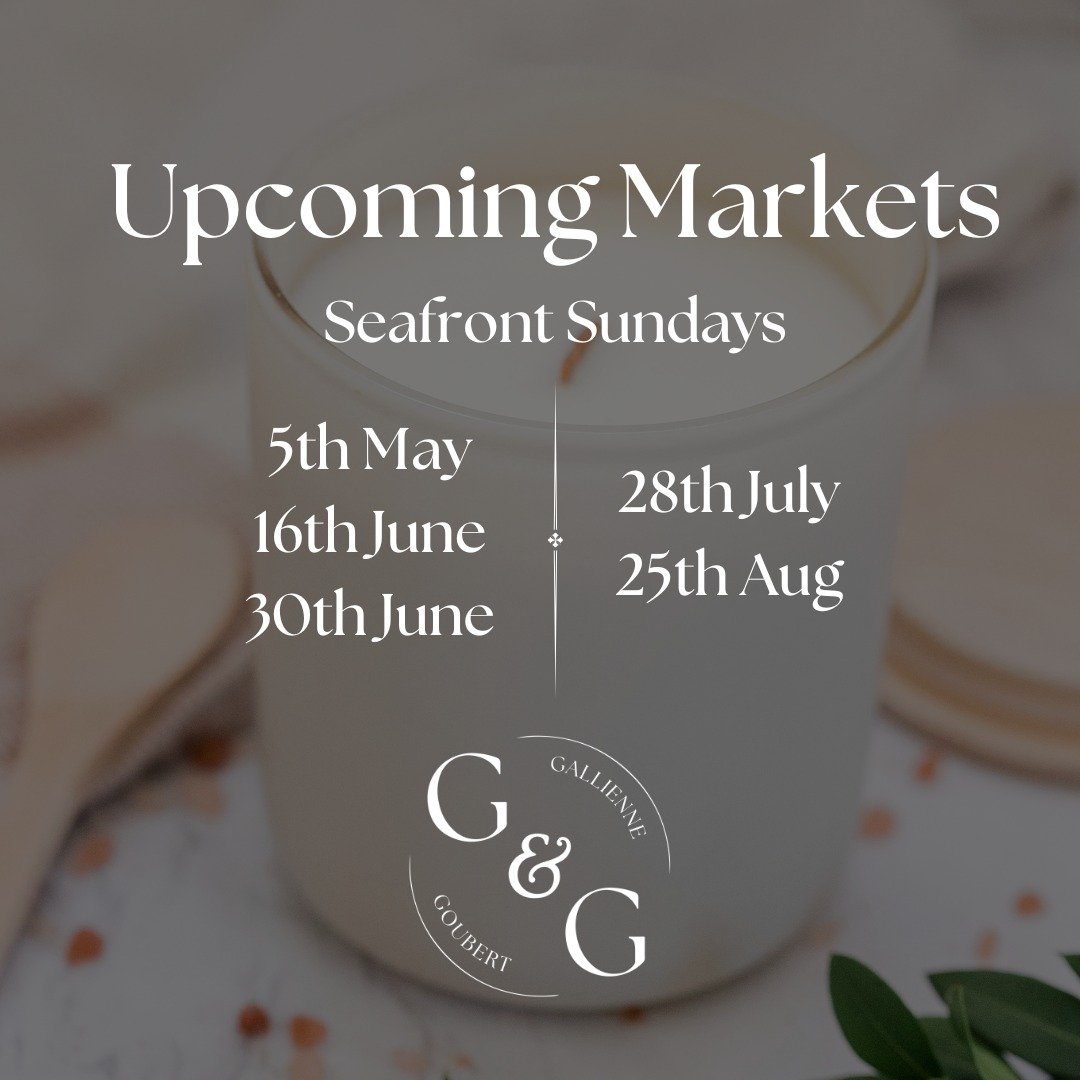 Looking forward to dusting off our gazebo this summer and setting up again at Seafront Sunday! 

We will be at all of the below dates with our full range, which will include some exciting additions to be announced soon 👀🖤

 #guernsey #candles #smal