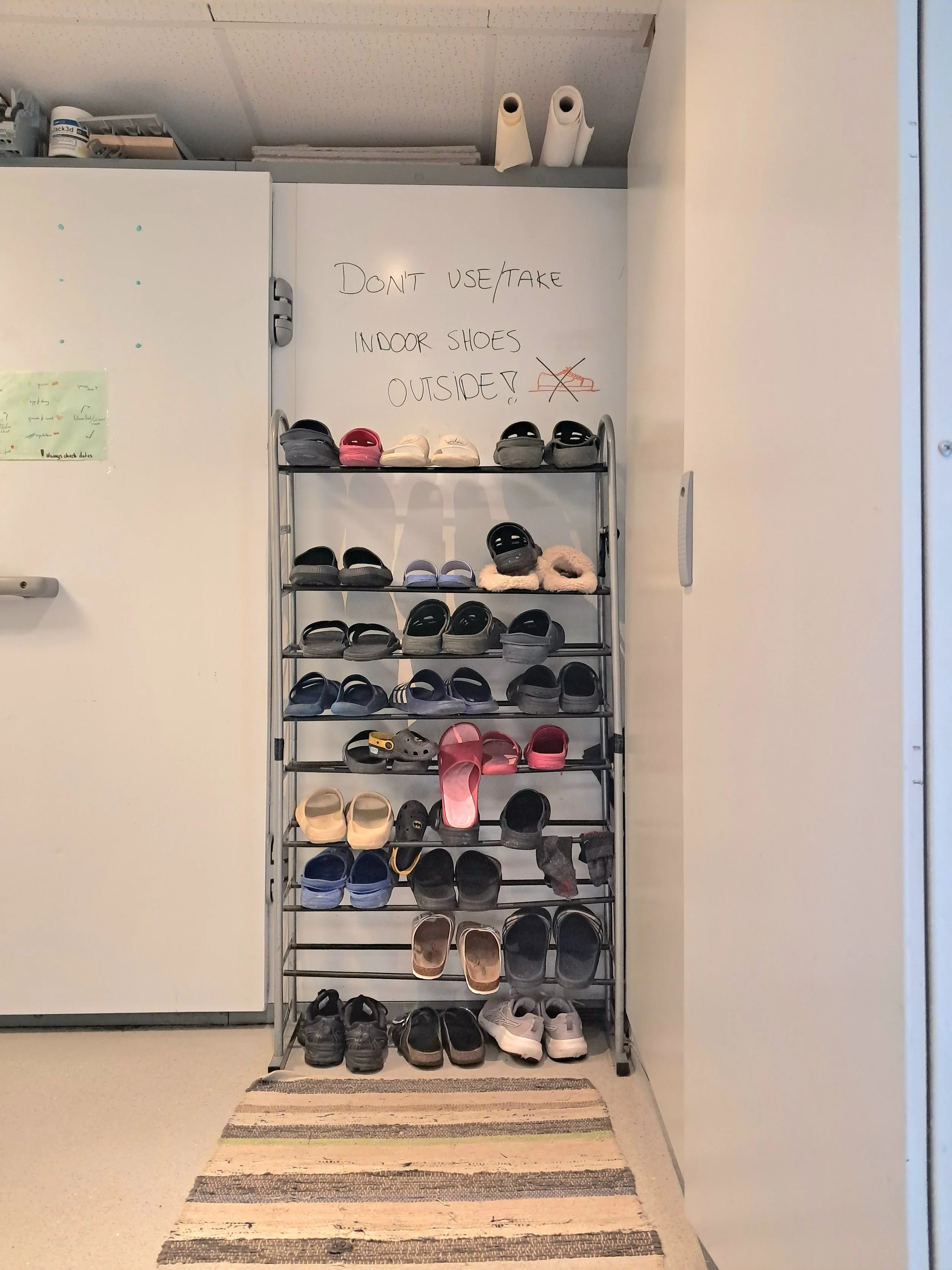 tidy shoes away