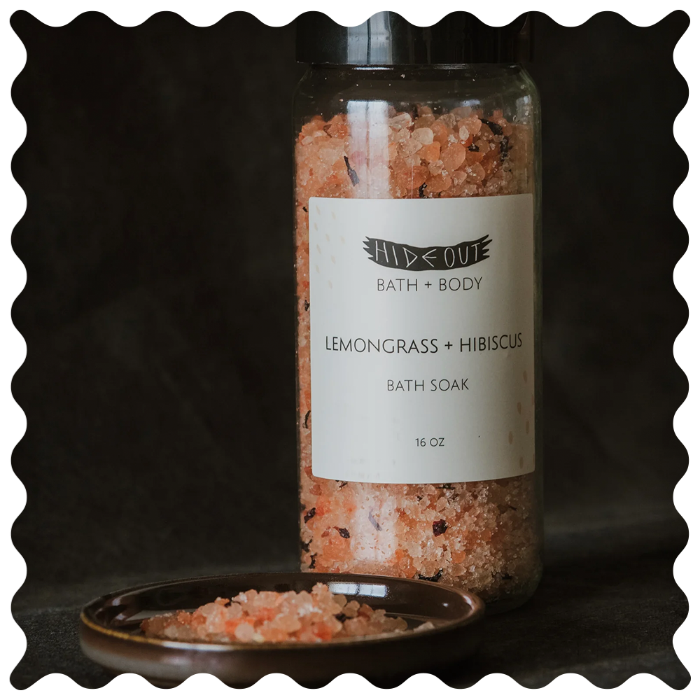 Hideout Distro - Lemongrass + Hibiscus Bath Soak