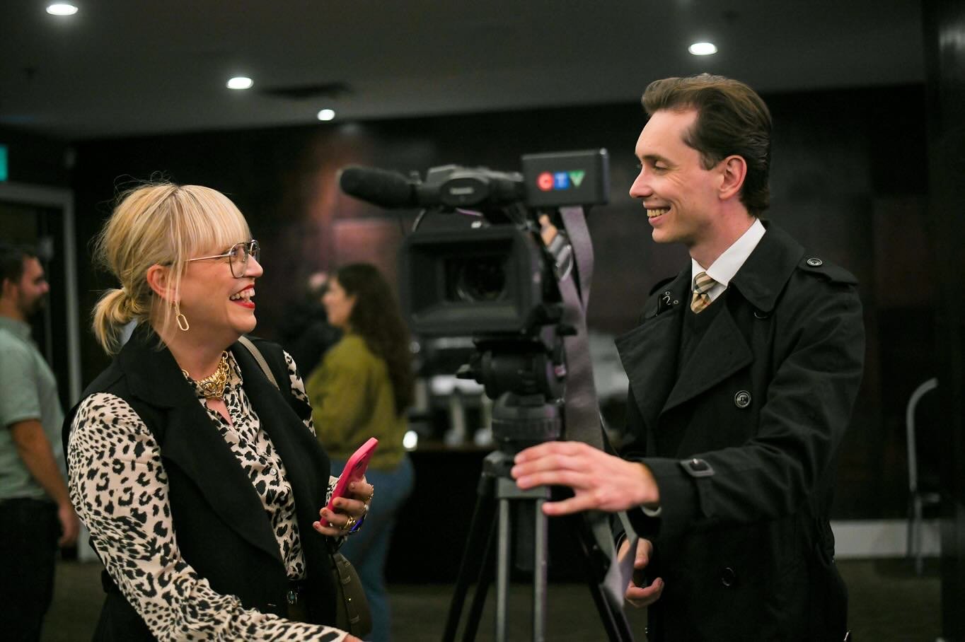 Publicity in action at @ciffcalgary&rsquo;s press conference this week to announce the 25th Anniversary Lineup! I really hope to see you at the festival, it&rsquo;s going to be amazing &hearts;️ I&rsquo;ll share a few of my must-see and do events soo