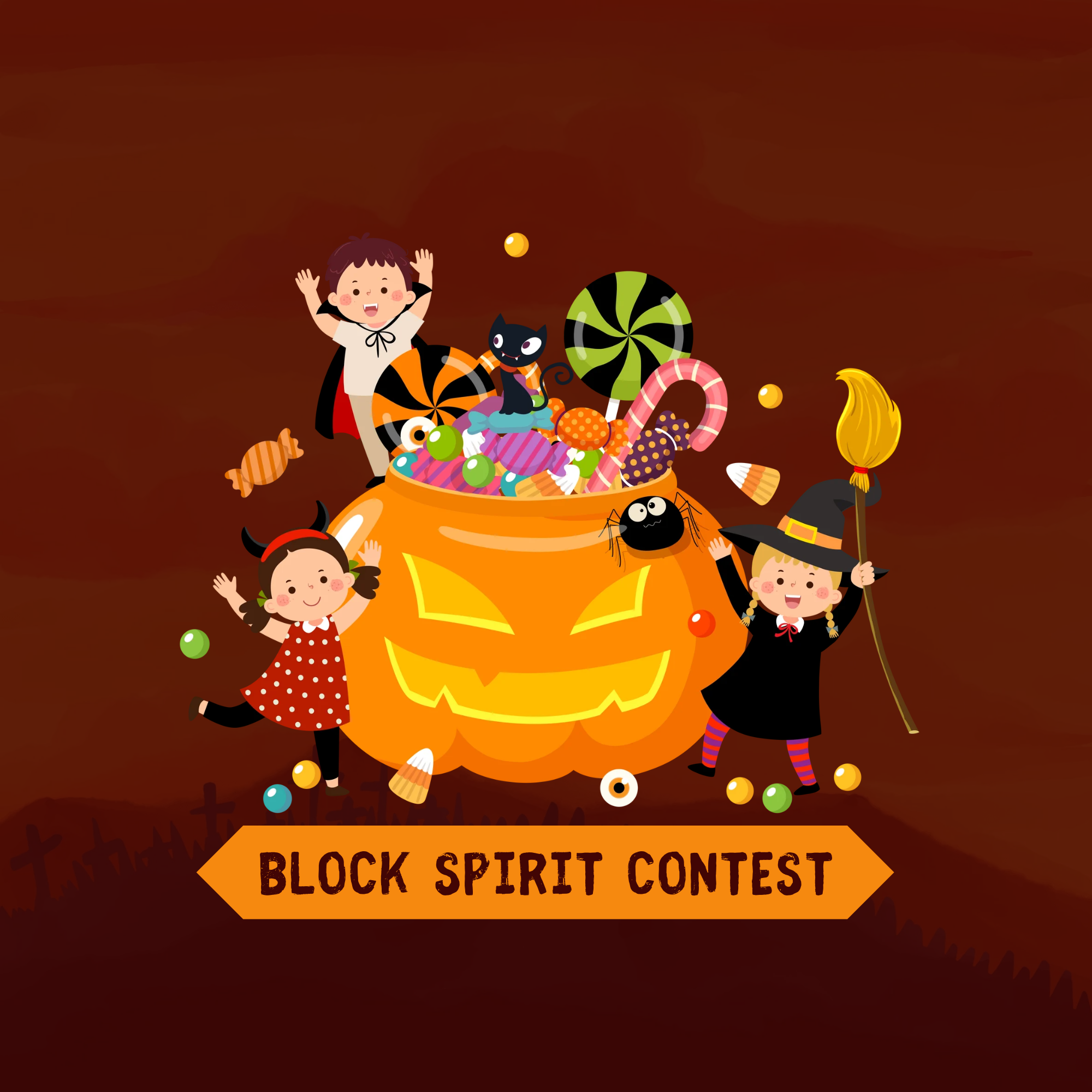Halloween Block Spirit