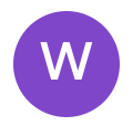 Purple circle with a white letter 'W' in the center.