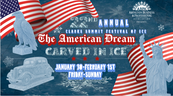 The 22nd Annual Clarks Summit Festival of Ice invites local businesses and organizations to take part in one of the region’s most beloved winter celebrations. This page provides all the details on how you can purchase a custom ice sculpture to be dis