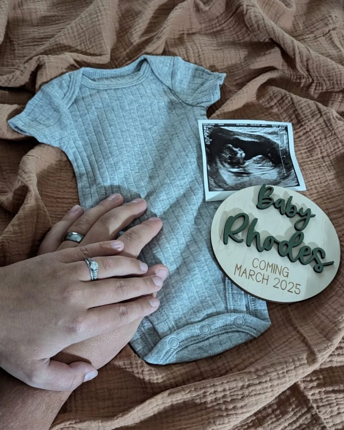 ✨ SURPRISE ✨
.
.
.
Our greatest blessing will be arriving this Spring! 
🥰💙🩷