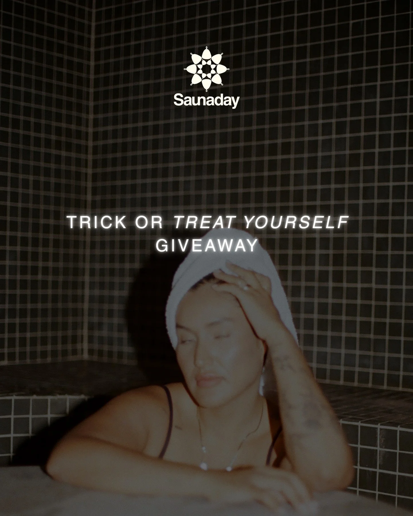It's time for our biggest giveaway yet ✨ Trick or treat yourself to UNLIMITED BATHHOUSE sessions in November 🫠 ✨ 
Here's how to enter: 
🕯️ In Person: Earn one entry for every $50 spent in-person at Saunaday between October 24–31. At chec