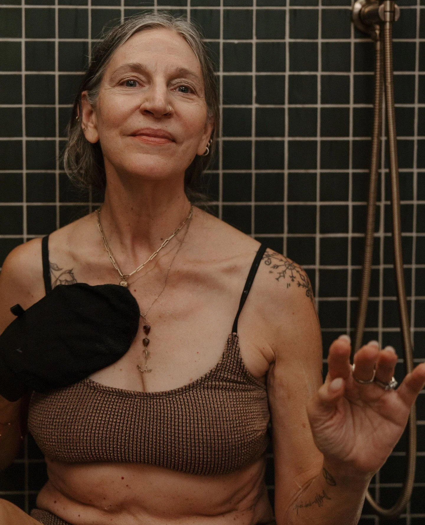 🧽 Wash your Spirit Clean 🧽⁠
⁠
Saunaday member Stef reminding us that the Kessa mitts in our Hammam Kits are re-usable...so rinse well and pack in your sauna bag for your next session. ⁠
⁠