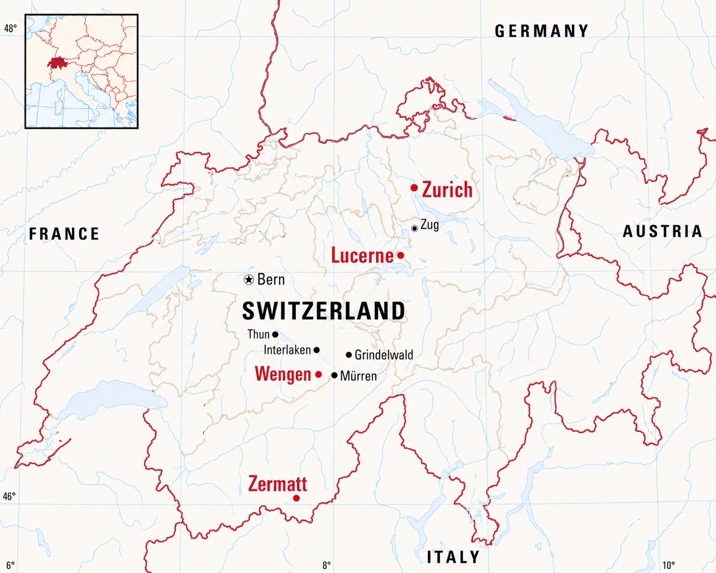 Switzerland Map