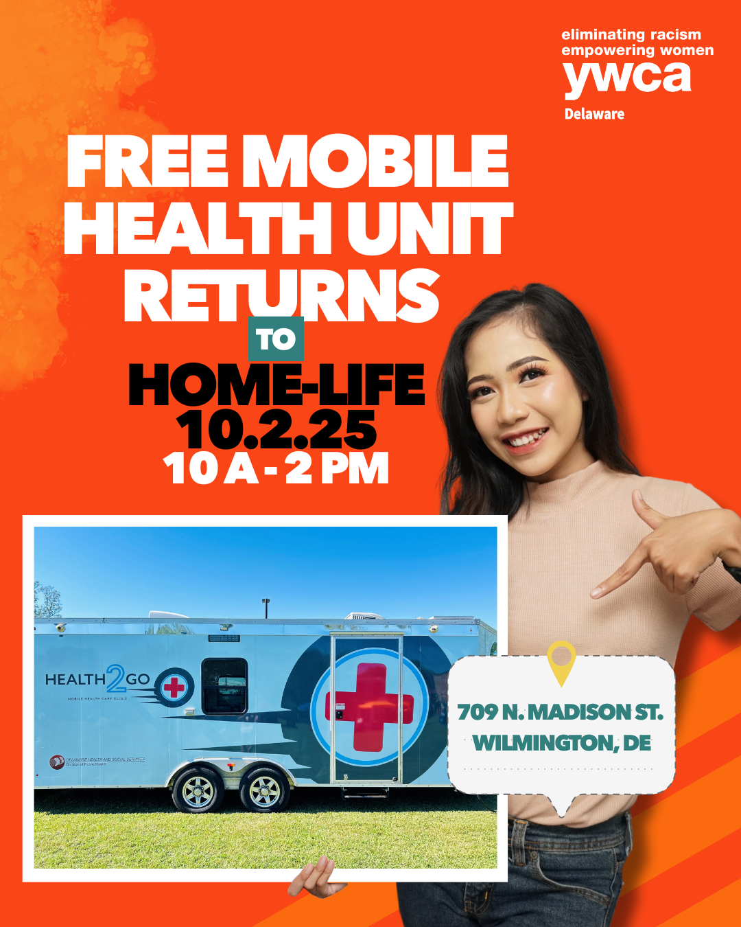 Mobile Health Care Unit visits YWCA Delaware