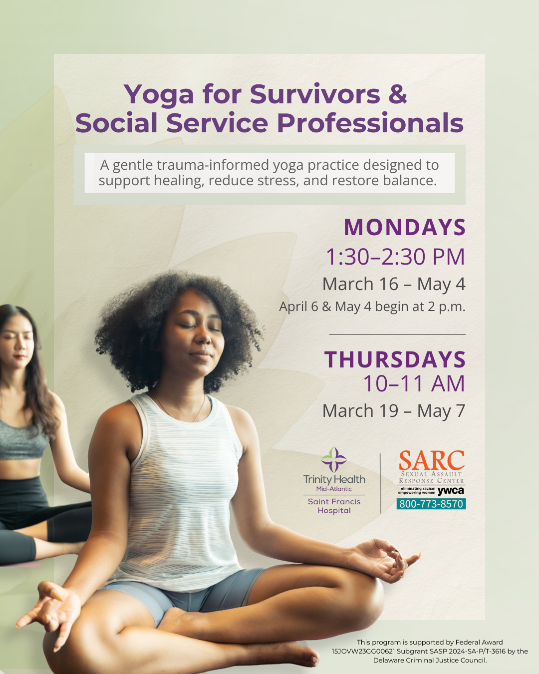 Yoga for Survivors &amp; Social Service Professionals 
