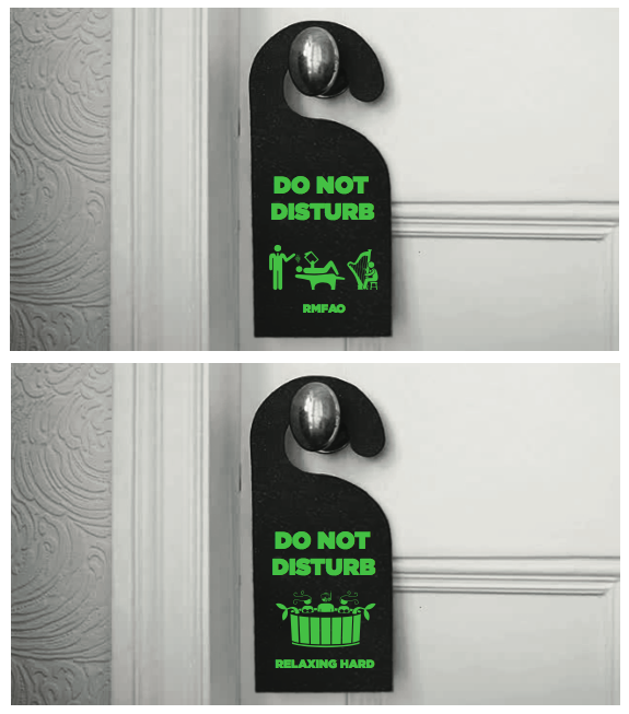 Do Not Disturb signs