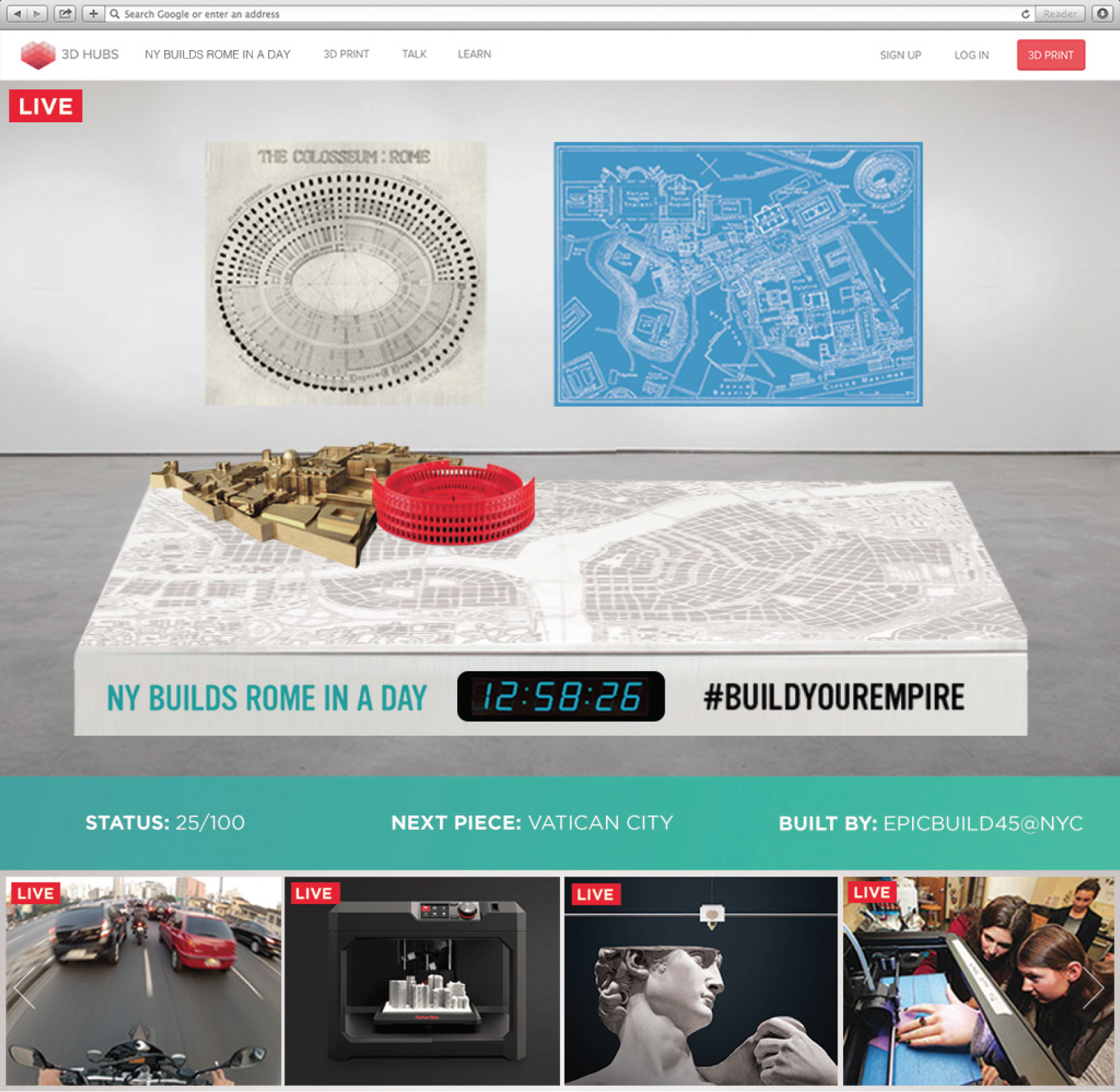 Build Rome in a Day landing page