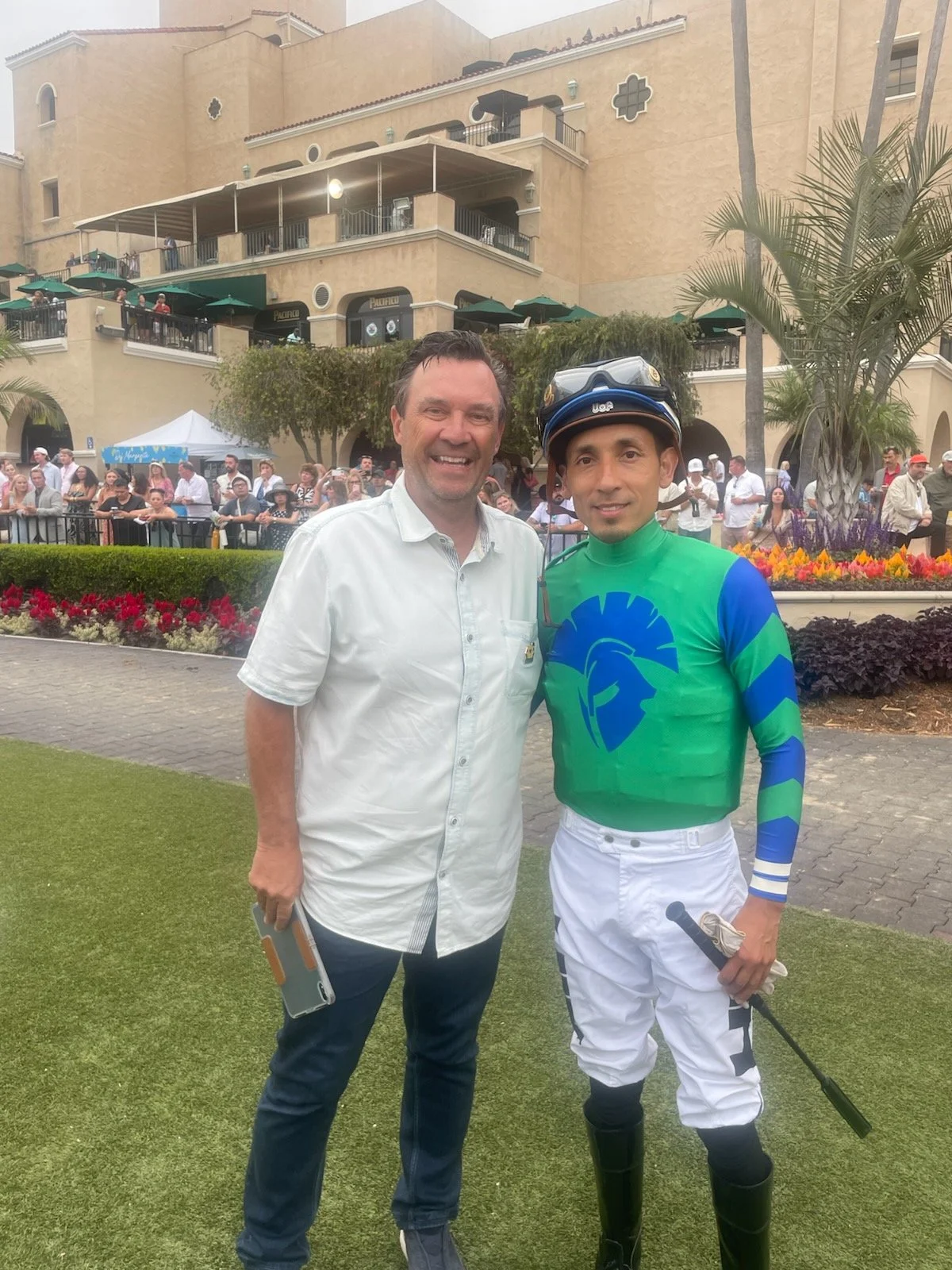 Andy with Hector Berrios before Christel Clean Race