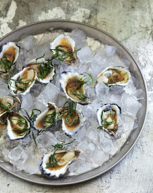 Sydney Rock Oysters with a Tamarind &amp; Lime Dressing
