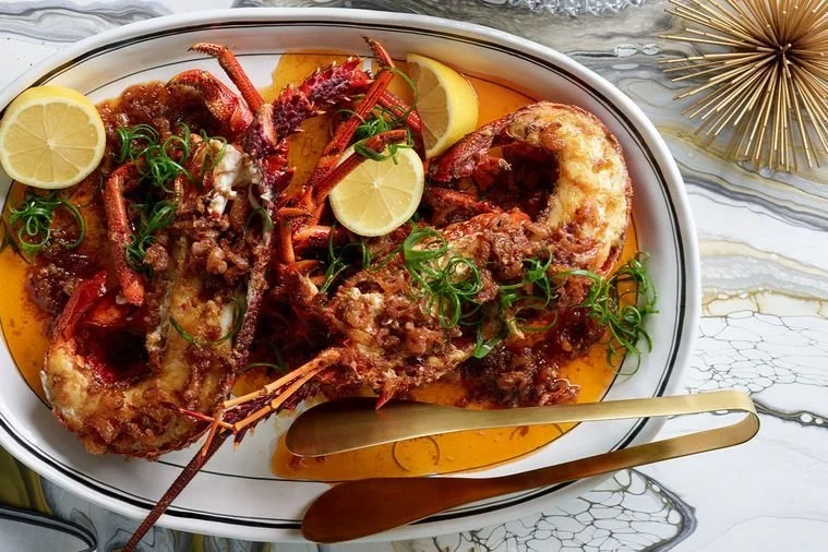 CHARGRILLED LOBSTER WITH VIETNAMESE SATE SAUCE