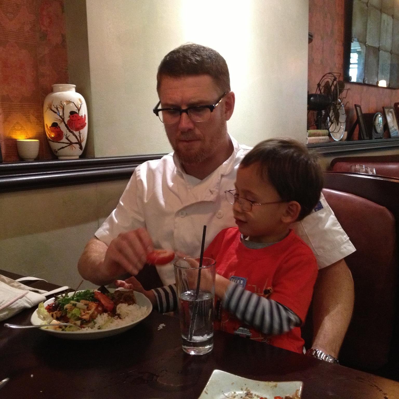 A special shout out to these beautiful kids that grew up in and around the restaurant, from the long days on Crown Street - @jethro_jensen &amp; @miaajensenn.

Born into the Red Lantern family, these kids thrived and are now almost ready to run the s