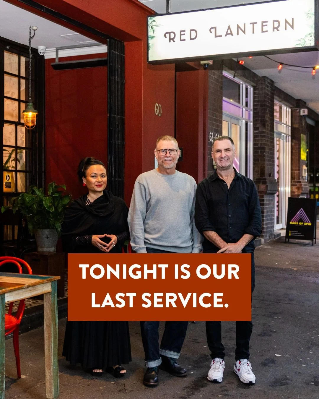 Tonight is the night. Our final service. Our last farewell. 

We will be serving up our final plate of Chilli Salted Squid. 
Shaking up our final Pham Fatale. 
Pouring our last glass of red. 
Saying goodbye to our final guest.

Grateful for what we h