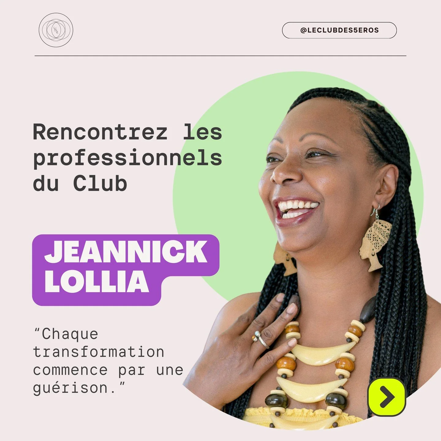 **🌟 D&eacute;couvrez Jeannick Lollia, votre guide vers une transformation holistique au sein du Club des 5 &Eacute;ros 🌟**

Avec plus de passion que jamais, Jeannick fusionne ses expertises en neurosciences, PNL, hypnose et sexoth&eacute;rapie pour