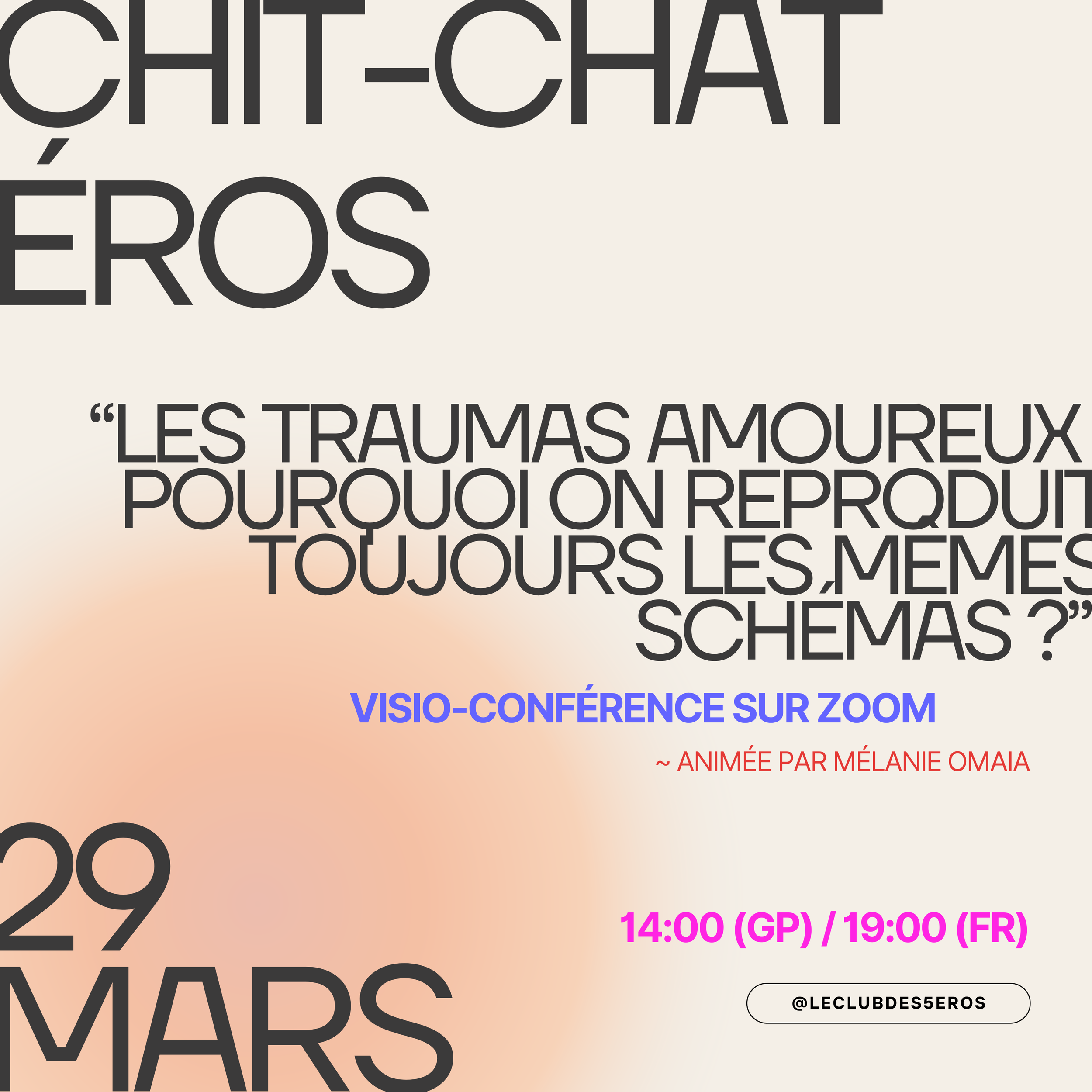 CHIT-CHAT ÉROS ~ Les traumas amoureux : pourquoi on reproduit toujours les mêmes schémas ? 🌀
