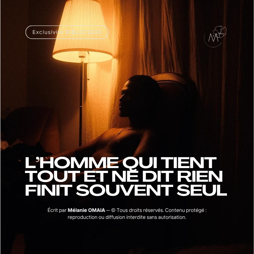 L’homme qui tient tout et ne dit rien finit souvent seul