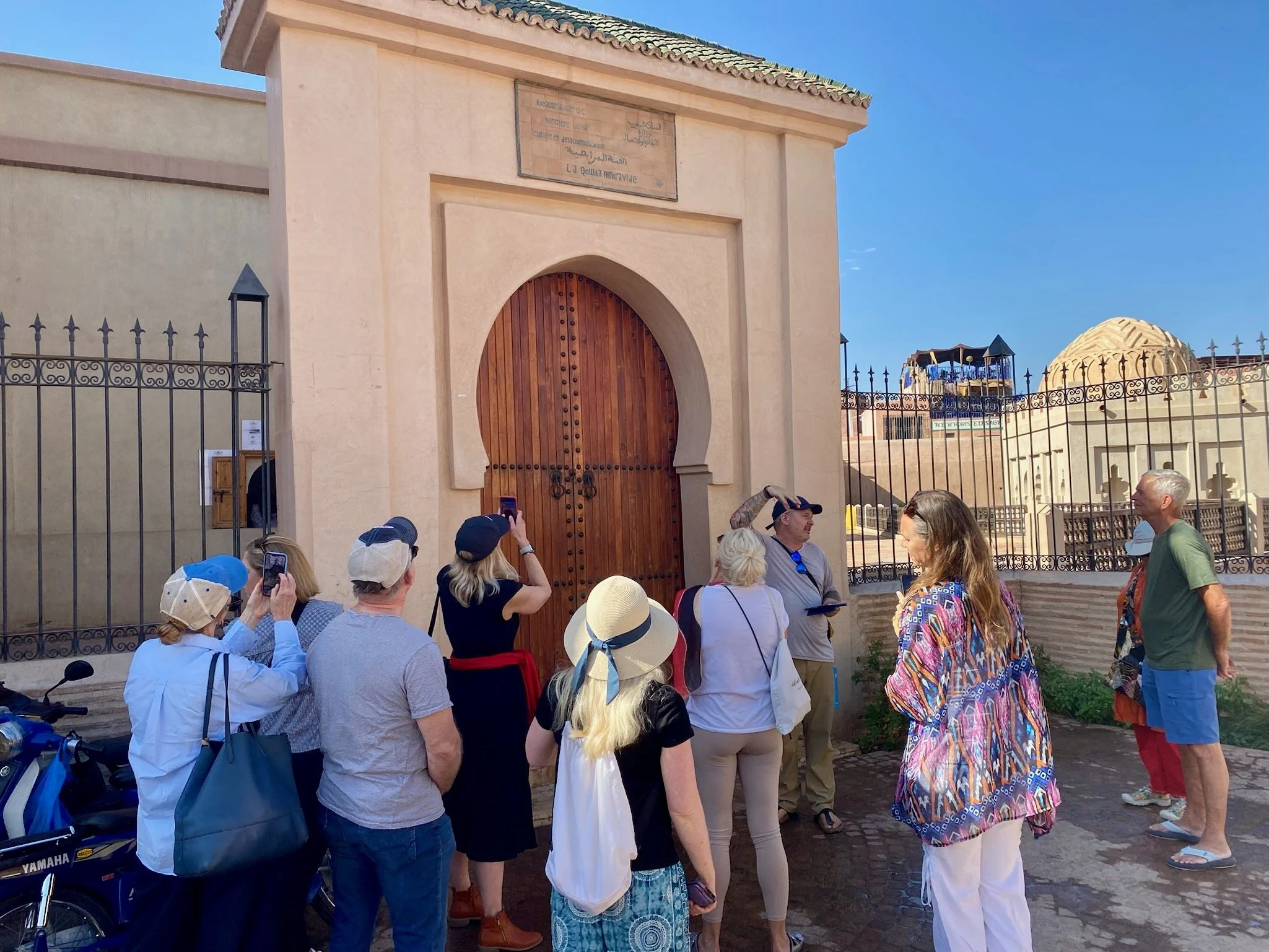 Bram leading walking tour in Marrakech