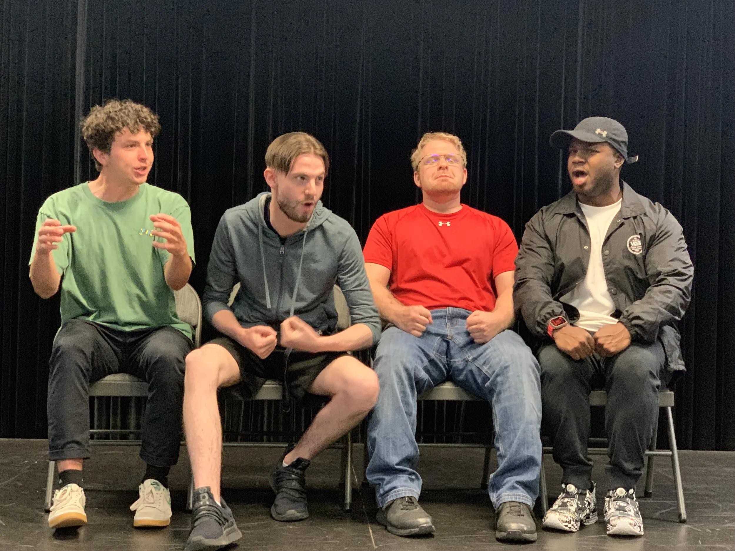 Improv students practice listening and gain belonging.f