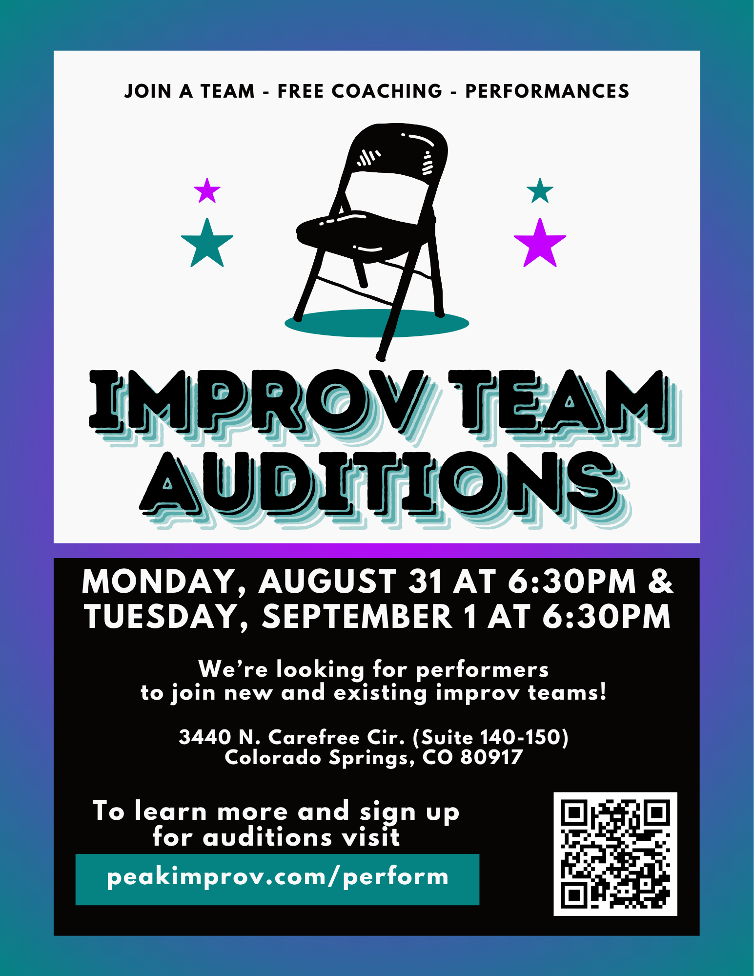 Improv Team Auditions