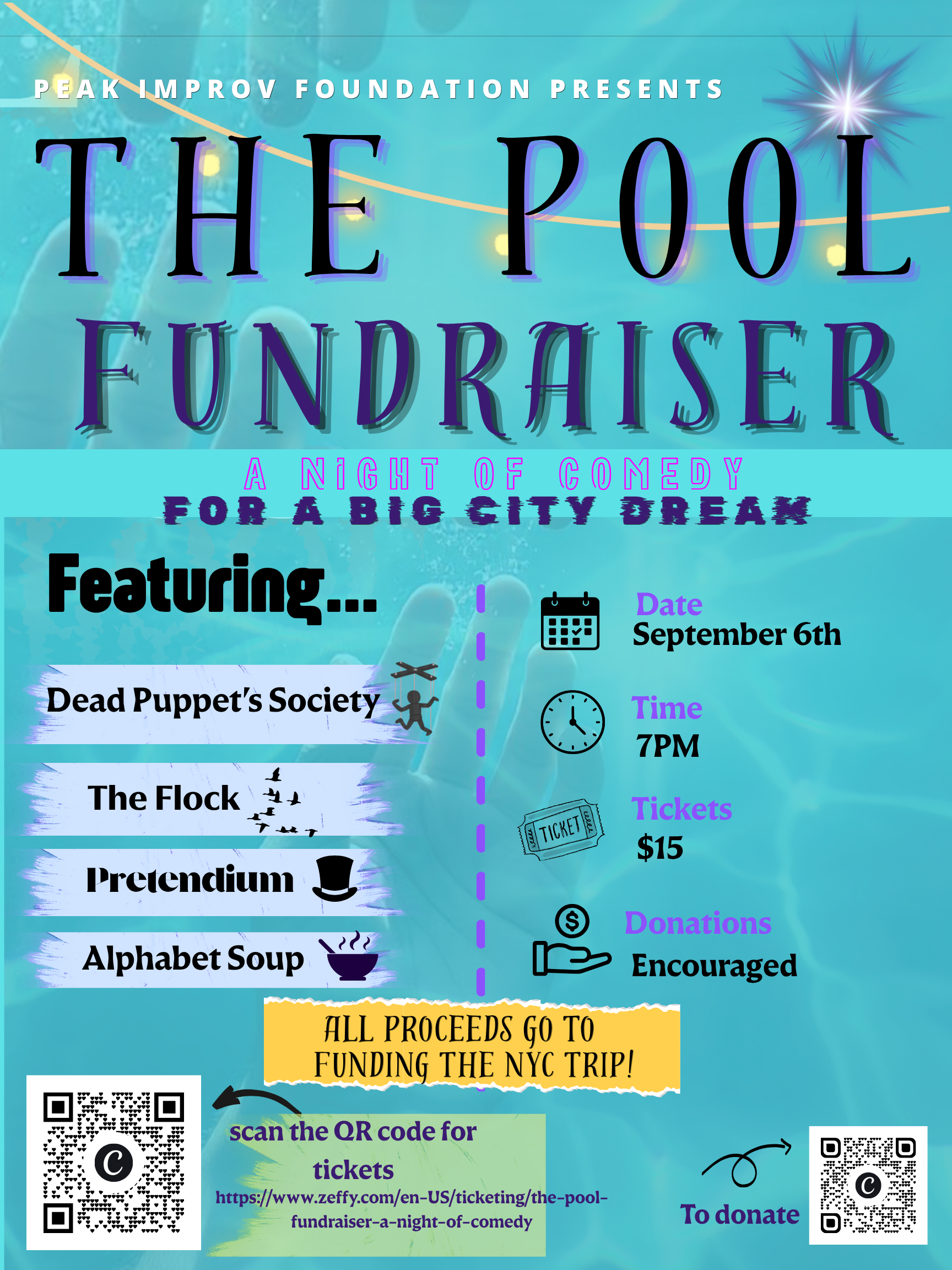 THE POOL FUNDRAISER: A NIGHT OF COMEDY