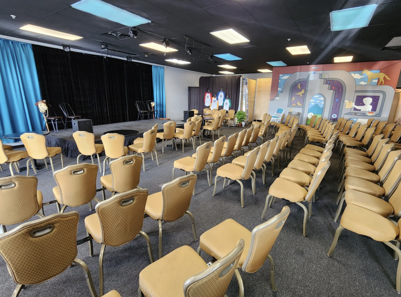 Stage at Peak Improv Theater in Colorado Springs