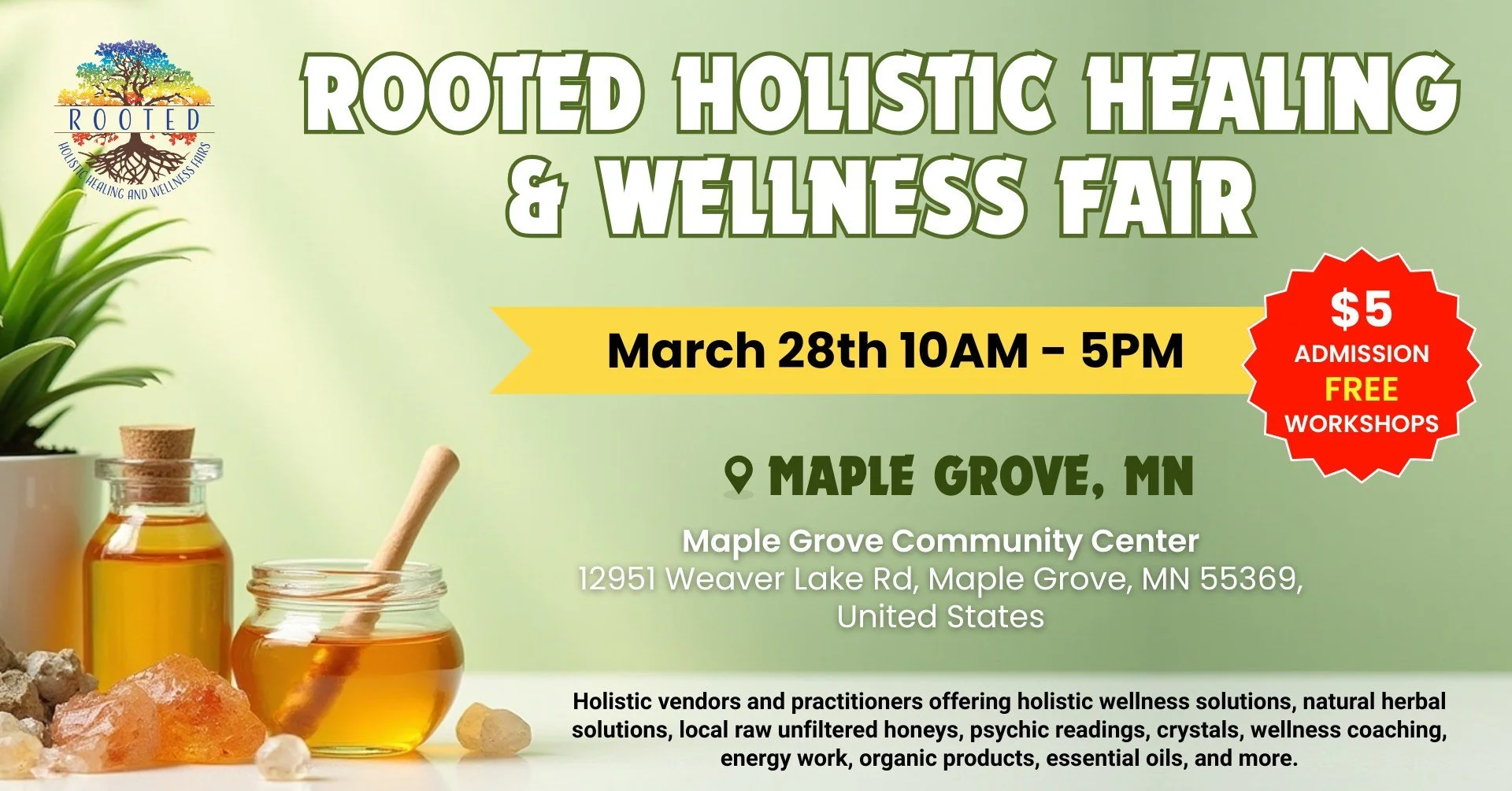 Rooted Holistic Healing & Wellness Fair - Maple Grove