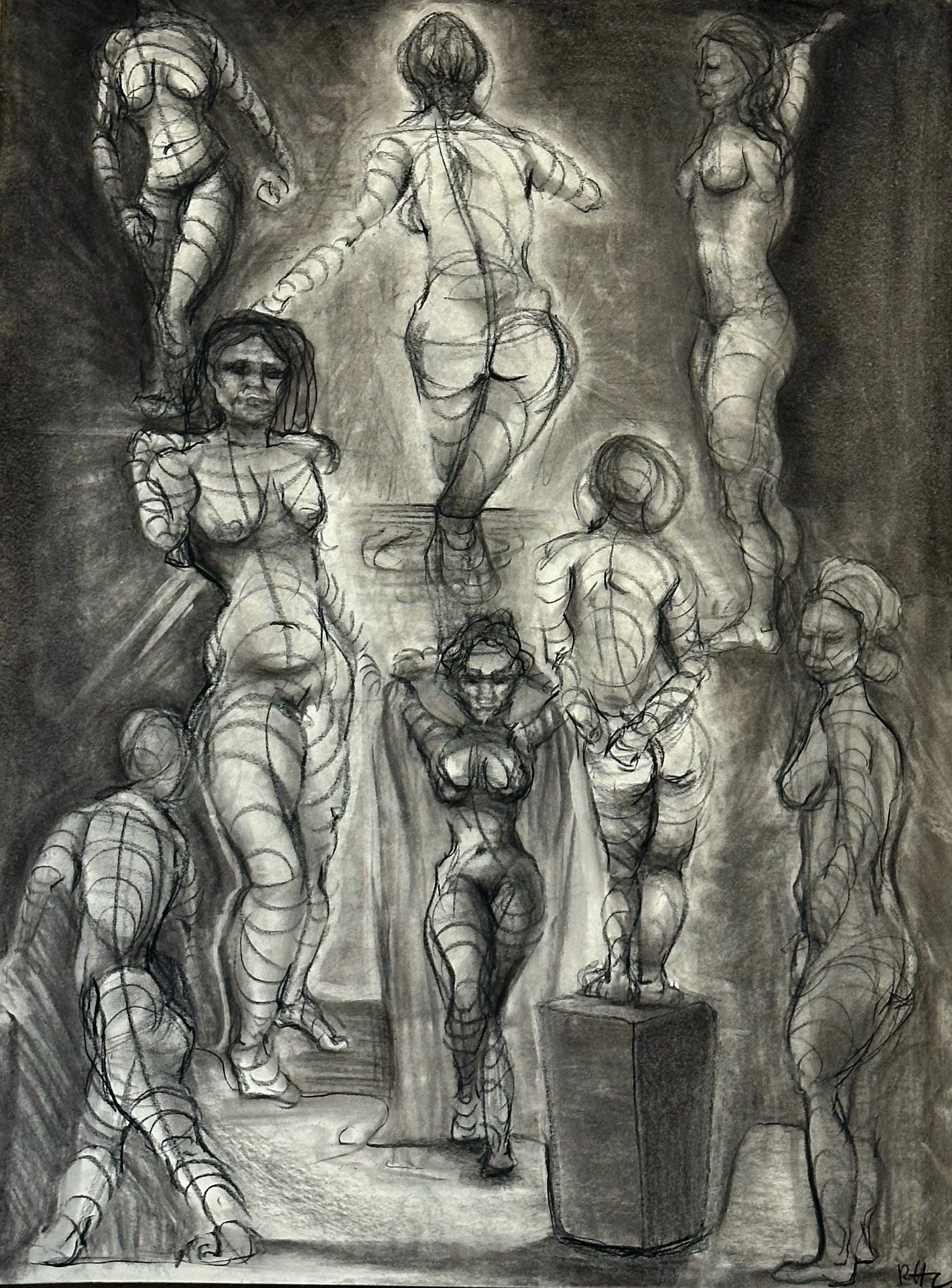 Steven Assael Workshop Sketches