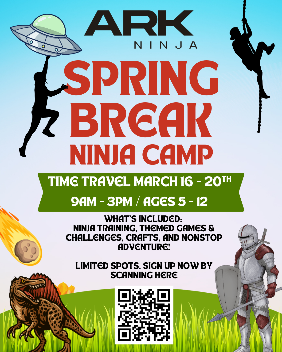 SPRING BREAK TIME-TRAVEL NINJA CAMP