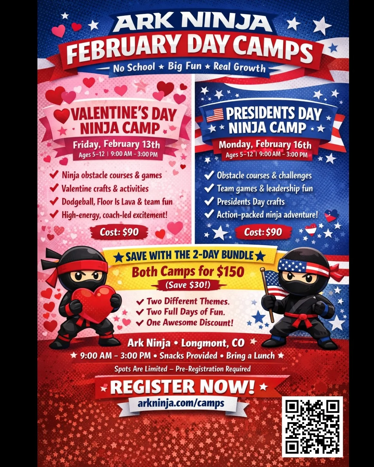 Valentines Day Ninja Camp