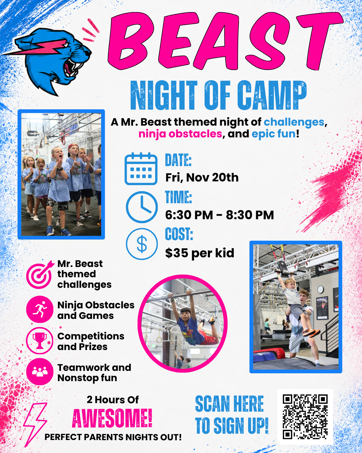 Mr. Beast Night- Parents Night Out