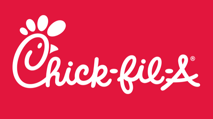 Chick-fil-A logo with red background and white text.