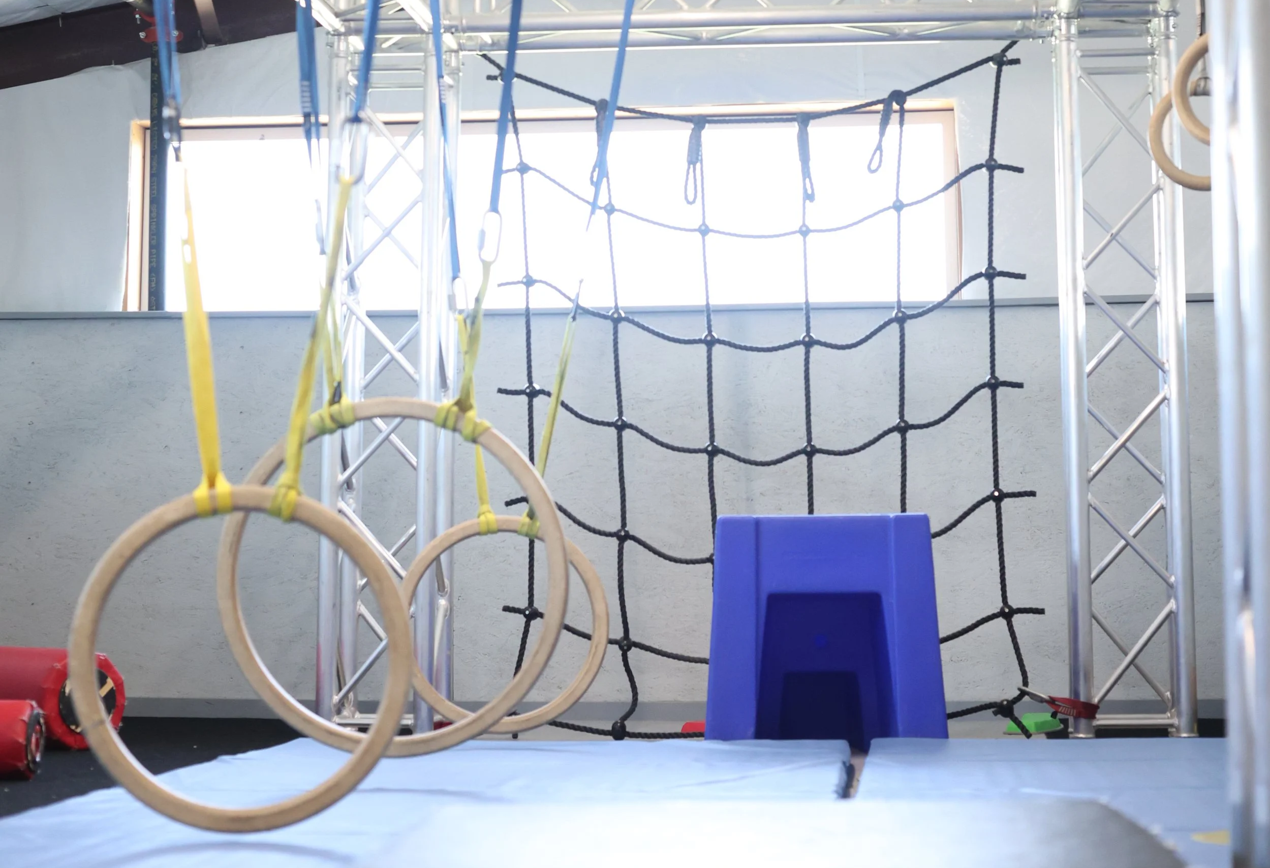 Mini ninjas area with rings and obstacles at Ark Ninja