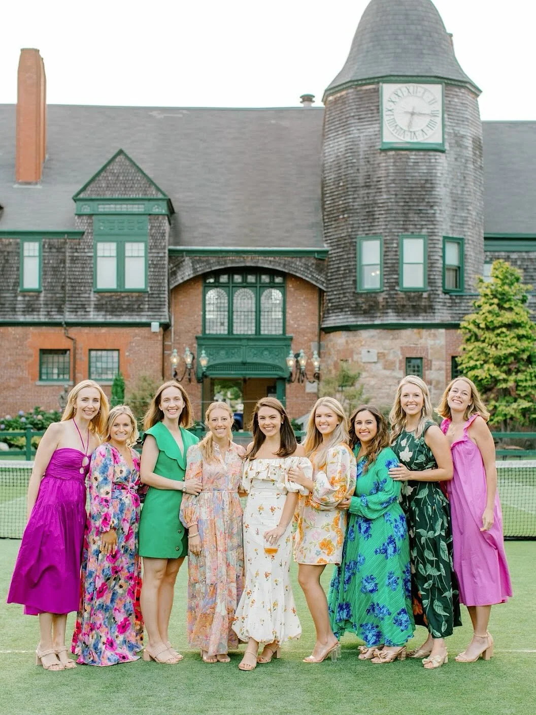 In honor of Serena Williams and Maria Sharapova's visit to the @tennishallofame in Rhode Island this weekend, I had to share a few favorite moments from one of the very first wedding events I ever planned... my own rehearsal dinner on the very same g