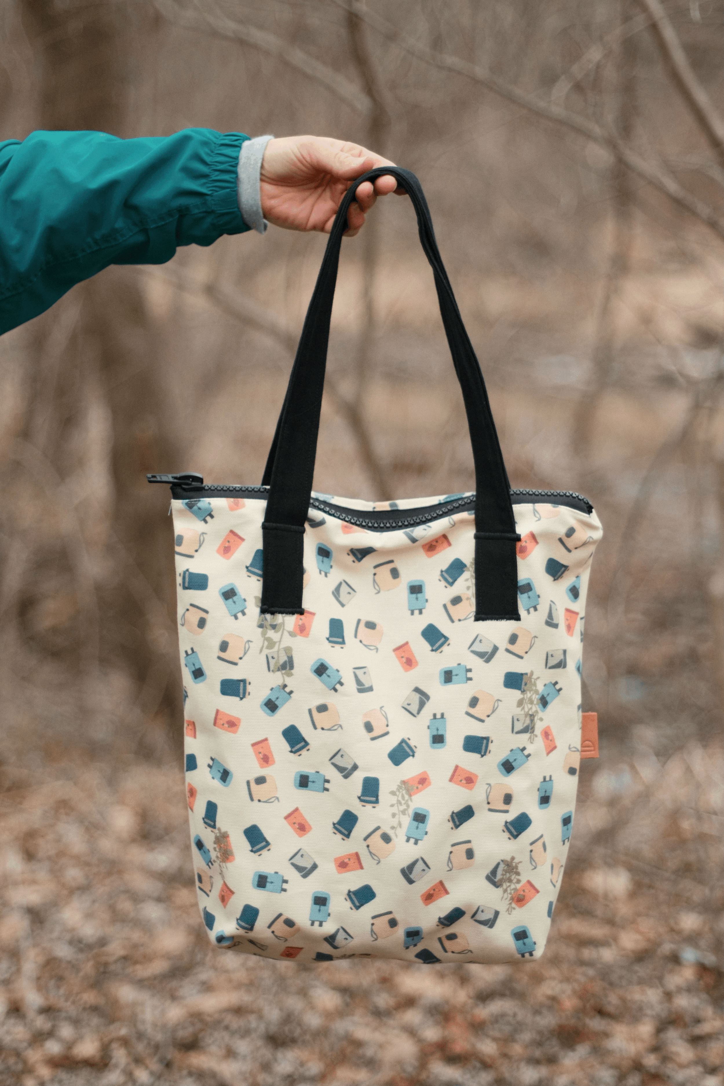 Zip Tote - Chalk Bag Plants
