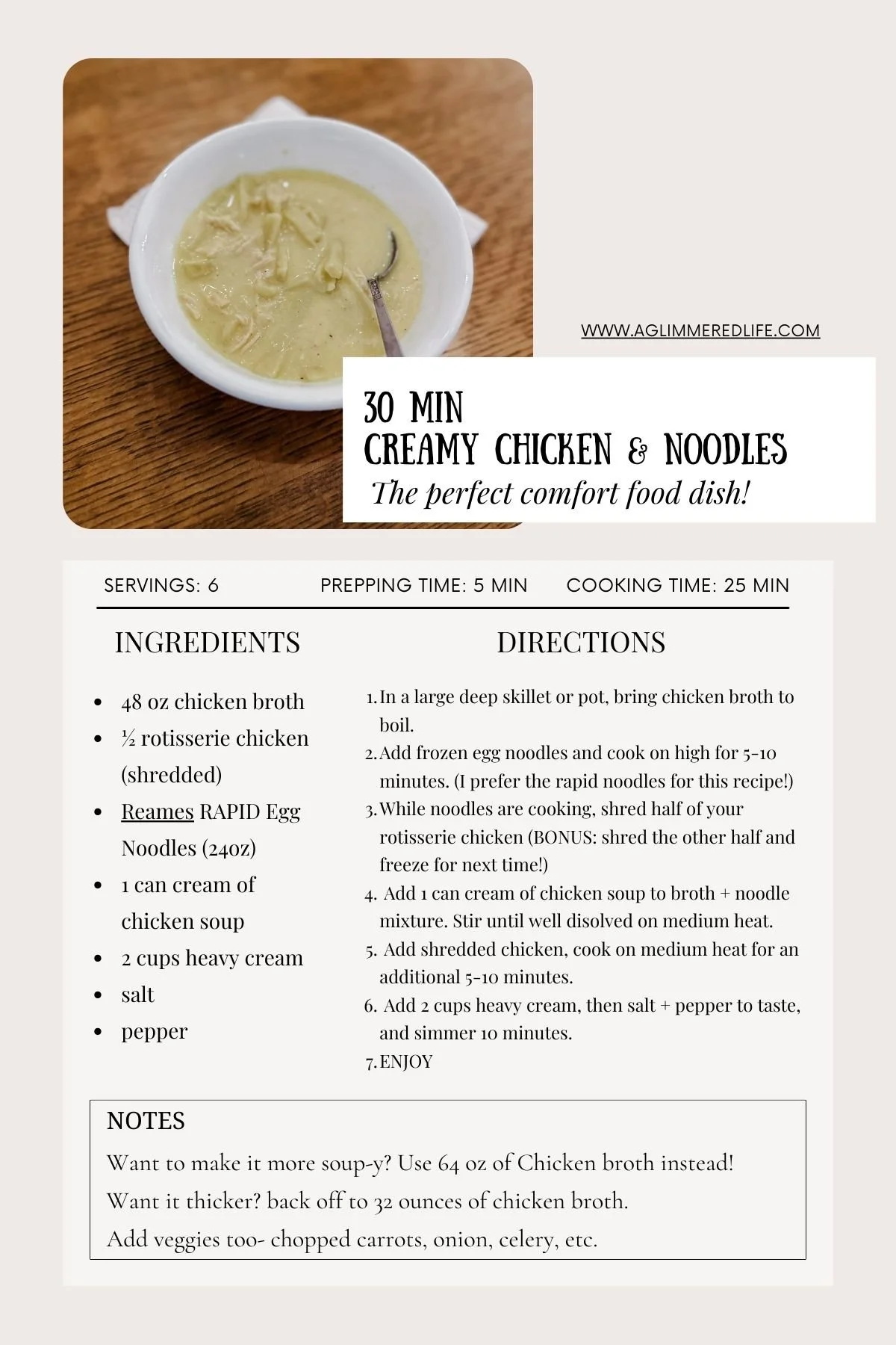 Comfort Food Recipe? Yes please! — A Glimmered Life