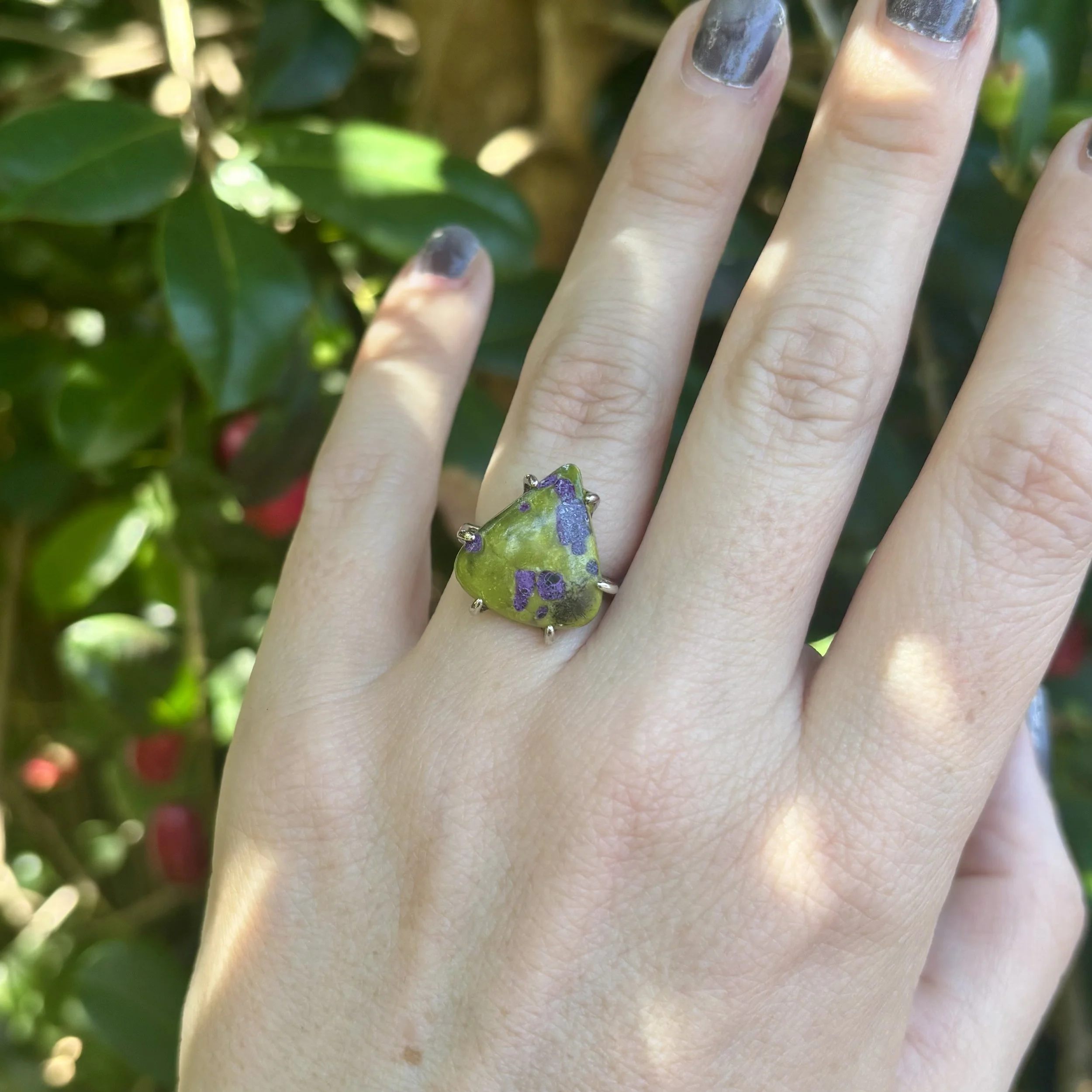 SS Ring - Stichtite Triangle On.jpeg (Copy) (Copy)