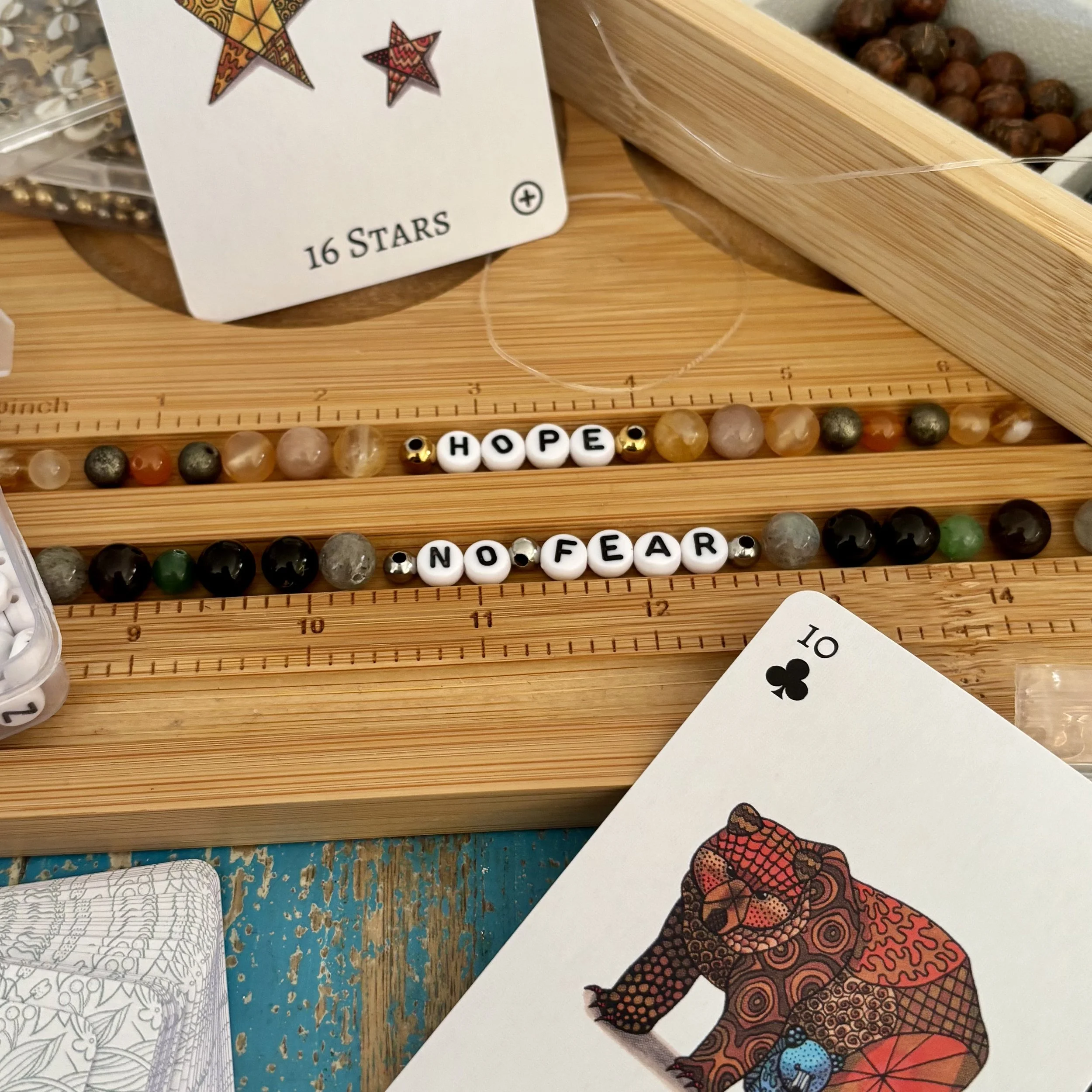 Intuitively Drawn Message Bracelet