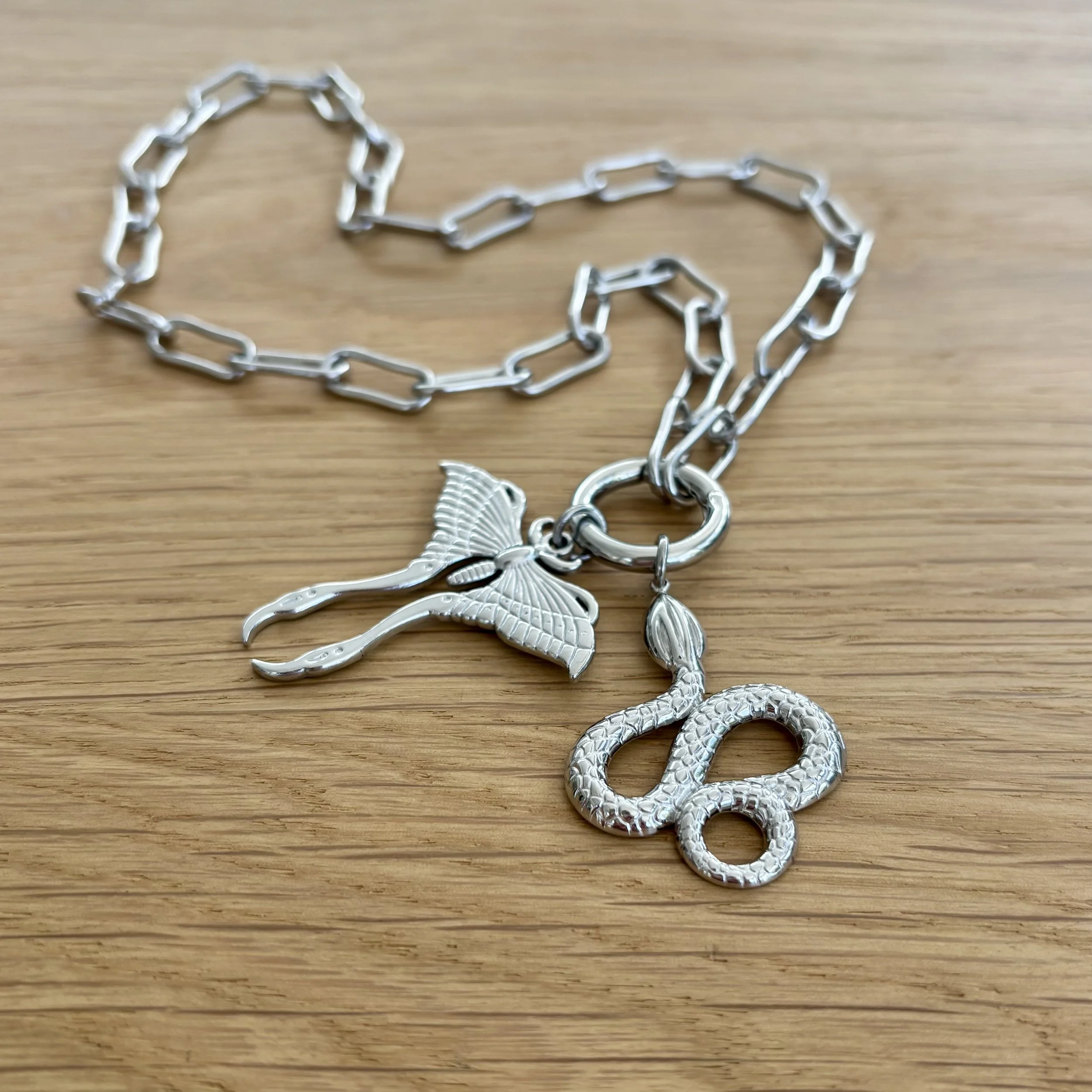 Lioness Custom Order - Paperclip Necklace & Charms